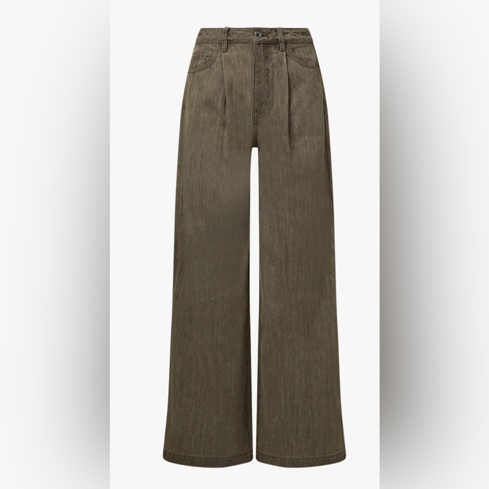 WeWoreWhat New with Tags high rise pleated wide leg pants, size 27